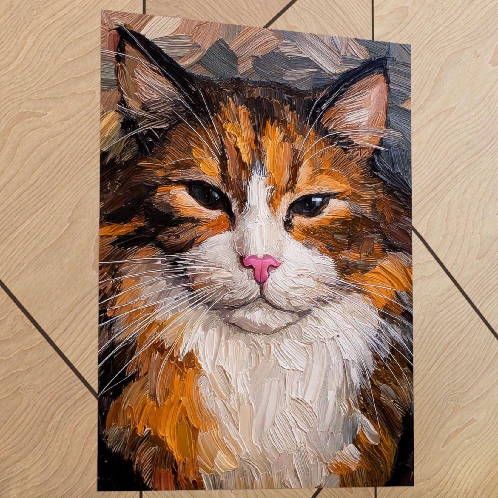 Crazy Cat Lover Poster, Vertical Wall Art, Matte Wall Decor, Feline Art Print, Whimsical Kitty Picture, Unique Home Decoration, Unisex