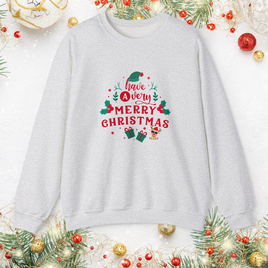 Christmas Crewneck Sweatshirt, Holiday Jumper, Festive Sweatshirt, Xmas Gift, Winter Sweater, Cozy Pullover, Holiday gift Family Matching