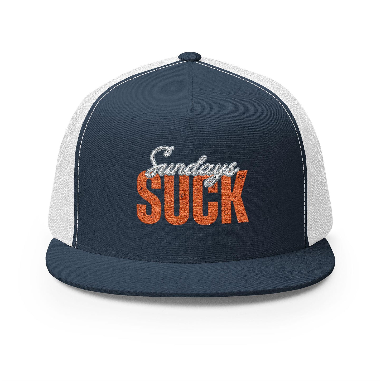 Embroidered 5 Panel Trucker Cap-Sunday Suck, Trendy Fashion Accessory,Gift for Him,Casual Style, Sports Hat, Summer Essential,Unisex Gift