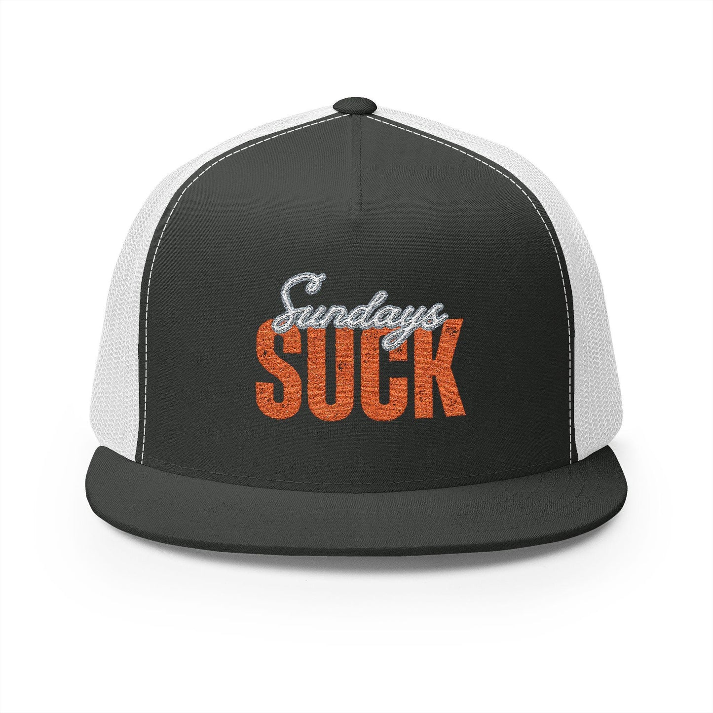 Embroidered 5 Panel Trucker Cap-Sunday Suck, Trendy Fashion Accessory,Gift for Him,Casual Style, Sports Hat, Summer Essential,Unisex Gift