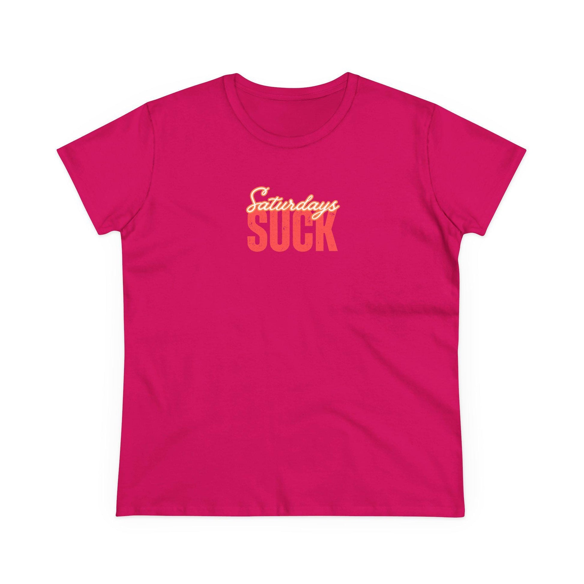 Saturdays Suck T-Shirt, Beachwear, Gift for Her, Fun Summer Style, Relaxed Fit, Women's Tee, Baby Tee, Gift for her,Breakup gift