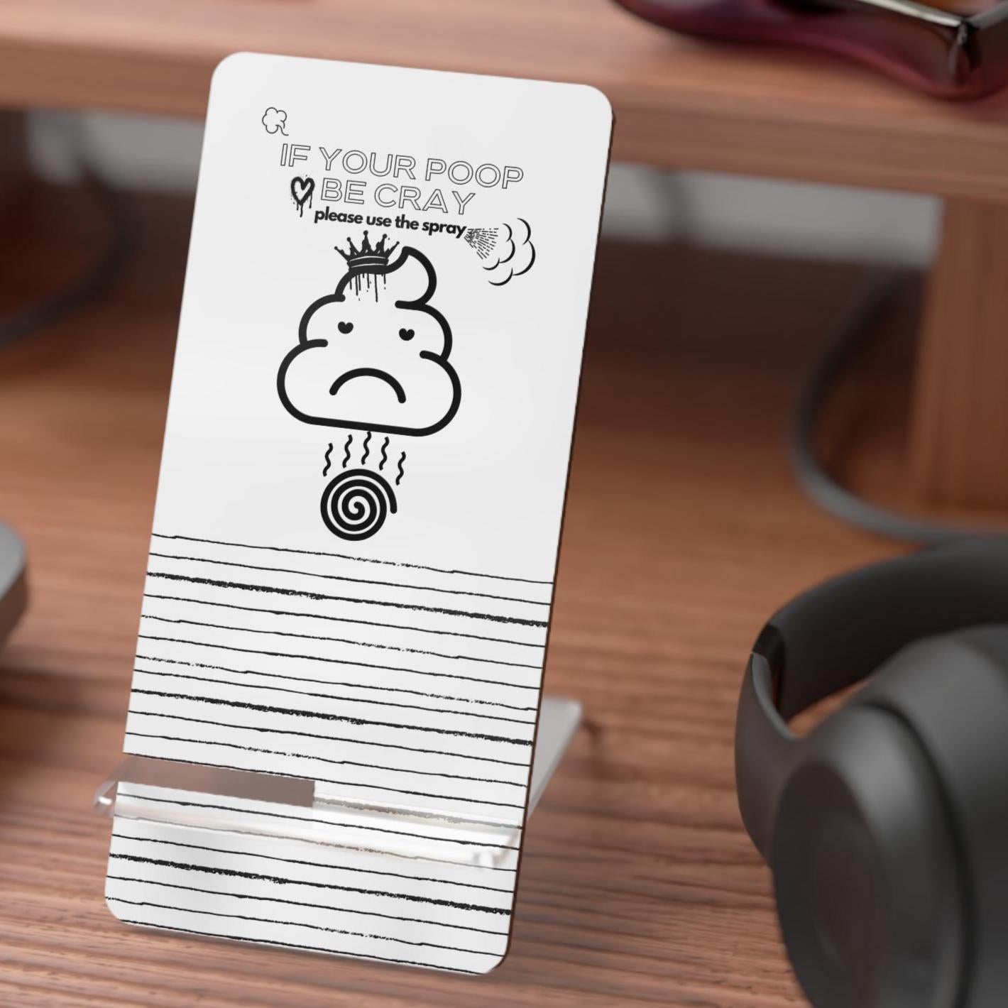 Humorous Mobile Display Stand for Smartphones, Desk Accessory, Gift for Teachers, Fun Office Decor, Phone Holder for All Occasions