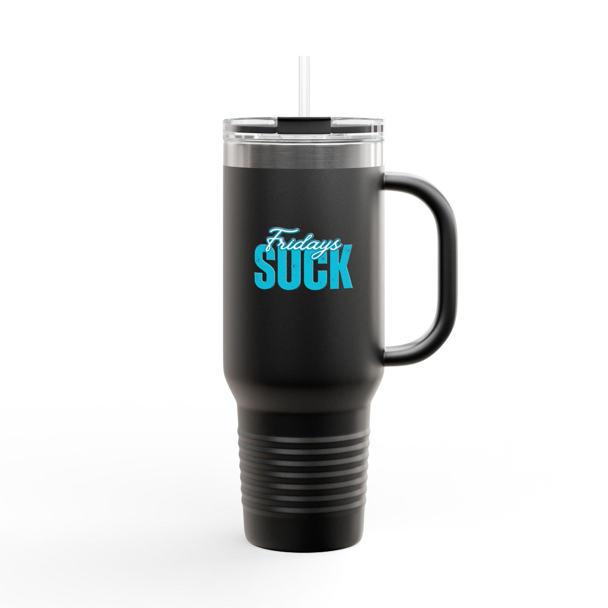 Fridays SUCK Insulated Travel Mug, 40oz - Coffee Lovers Gift,Road Trip Cup, Humor Travel Mug, Gifts for Friends,Unisex,Birthday Gift,Breakup