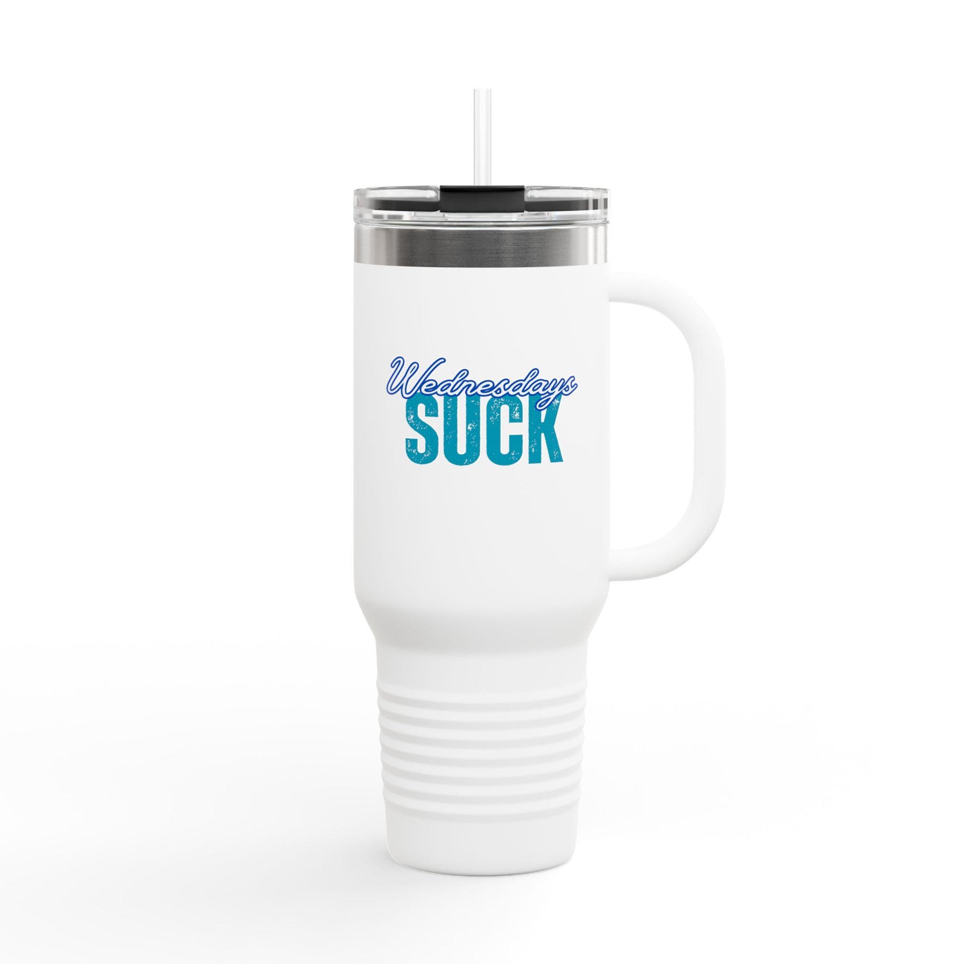 Wednesdays SUCK Insulated Travel Mug, 40oz-Coffee Lovers Gift,Road Trip Cup,Humor Travel Mug,Gifts for Friends,Birthday Gift,Breakup Gift