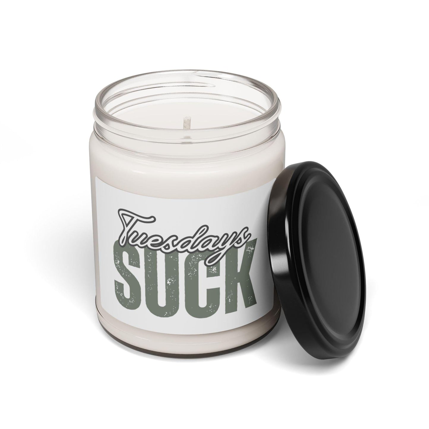 Scented Candle, Tuesday Blues Relaxing Home Fragrance, Gift for Bosses, Hilarious Desk Decor, Self-Care Essential, Tuesdays SUCK Candle Gift