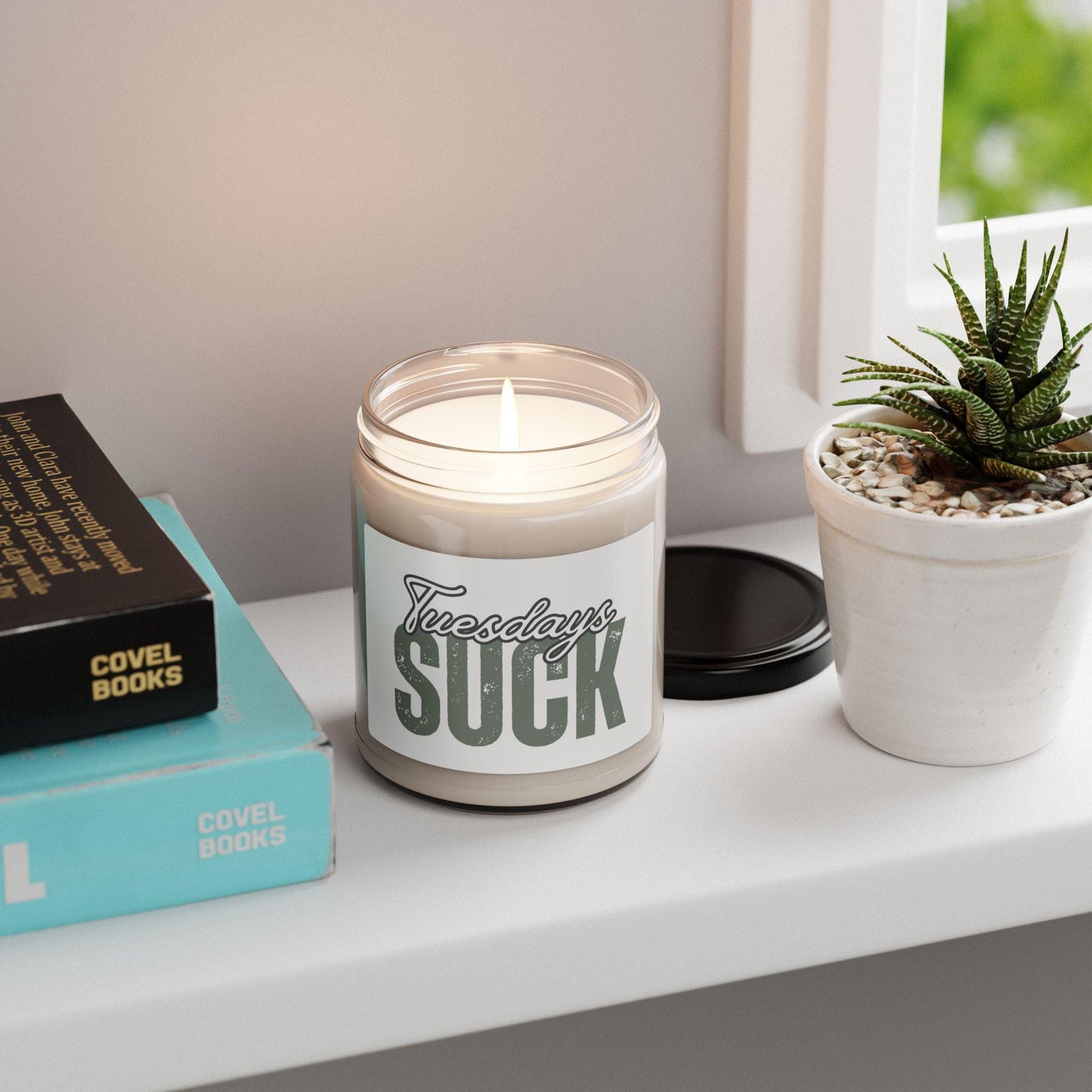 Scented Candle, Tuesday Blues Relaxing Home Fragrance, Gift for Bosses, Hilarious Desk Decor, Self-Care Essential, Tuesdays SUCK Candle Gift