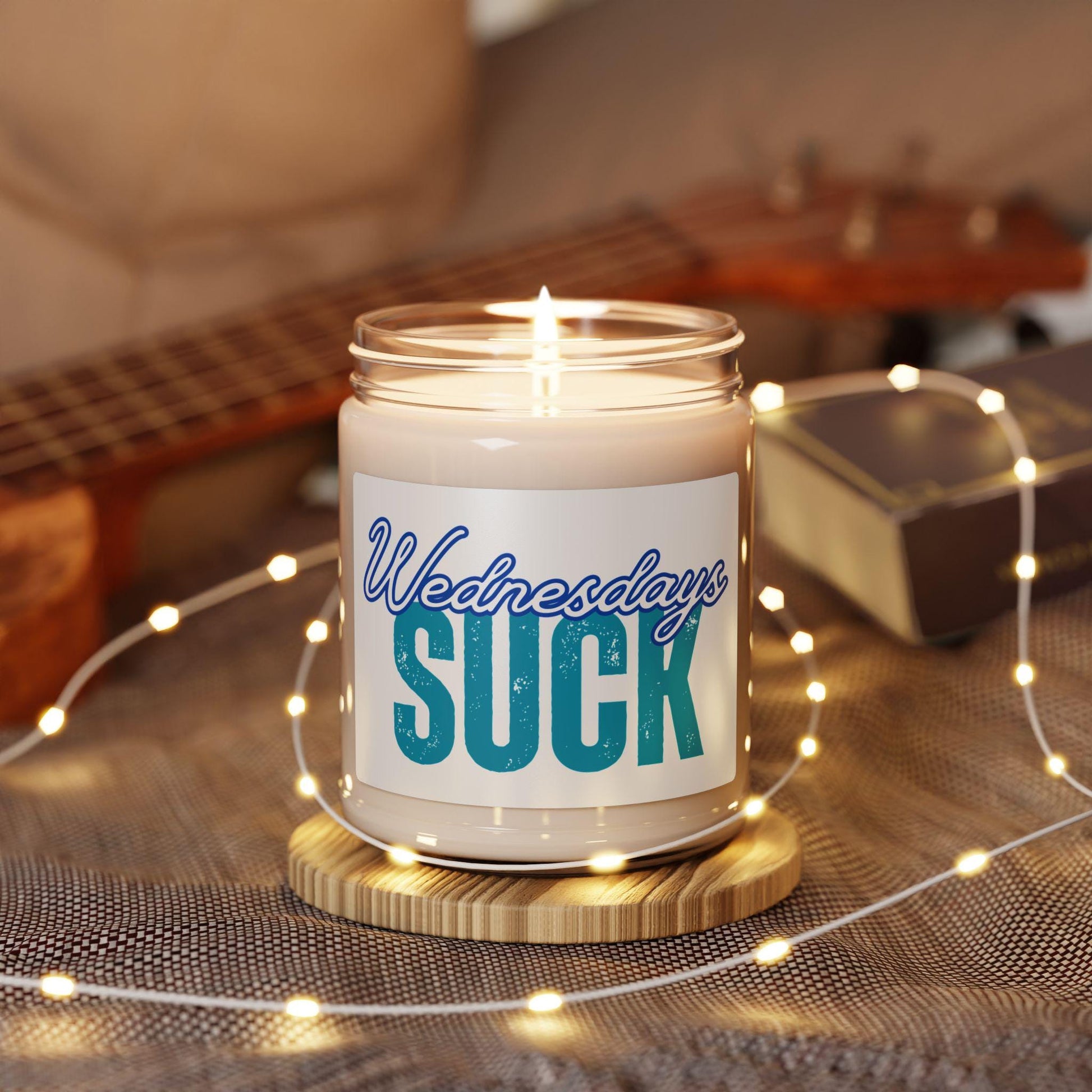 Scented Candle, Wednesday Blues Relaxing Home Fragrance, Gift for Bosses, Hilarious Desk Decor, Self-Care Essential, Wednesdays SUCK Candle