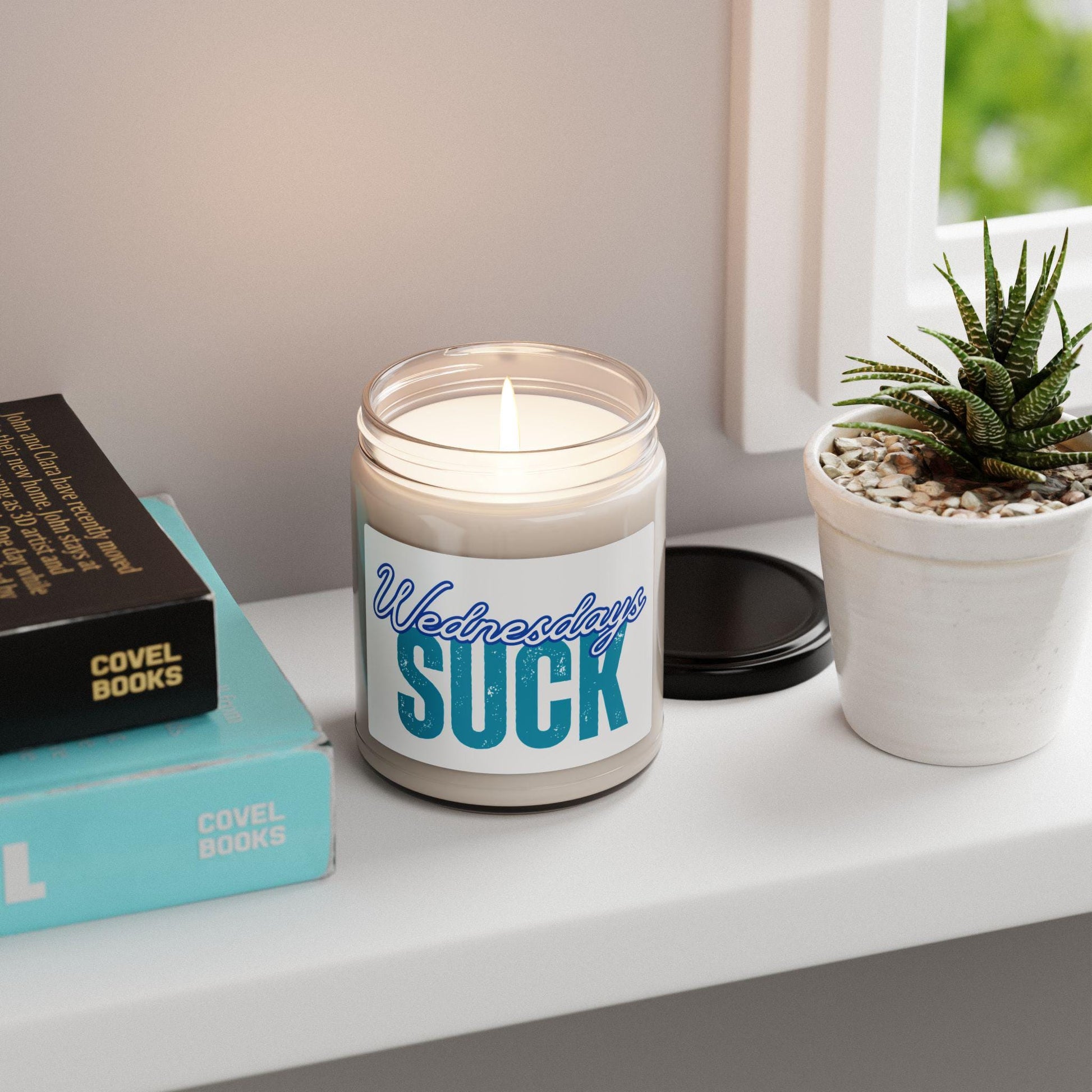 Scented Candle, Wednesday Blues Relaxing Home Fragrance, Gift for Bosses, Hilarious Desk Decor, Self-Care Essential, Wednesdays SUCK Candle
