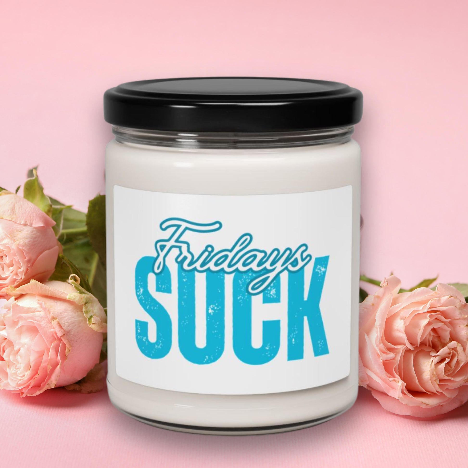Scented Candle, Friday Blues Relaxing Home Fragrance, Gift for Bosses, Hilarious Desk Decor, Self-Care Essential, Friadys SUCK Candle
