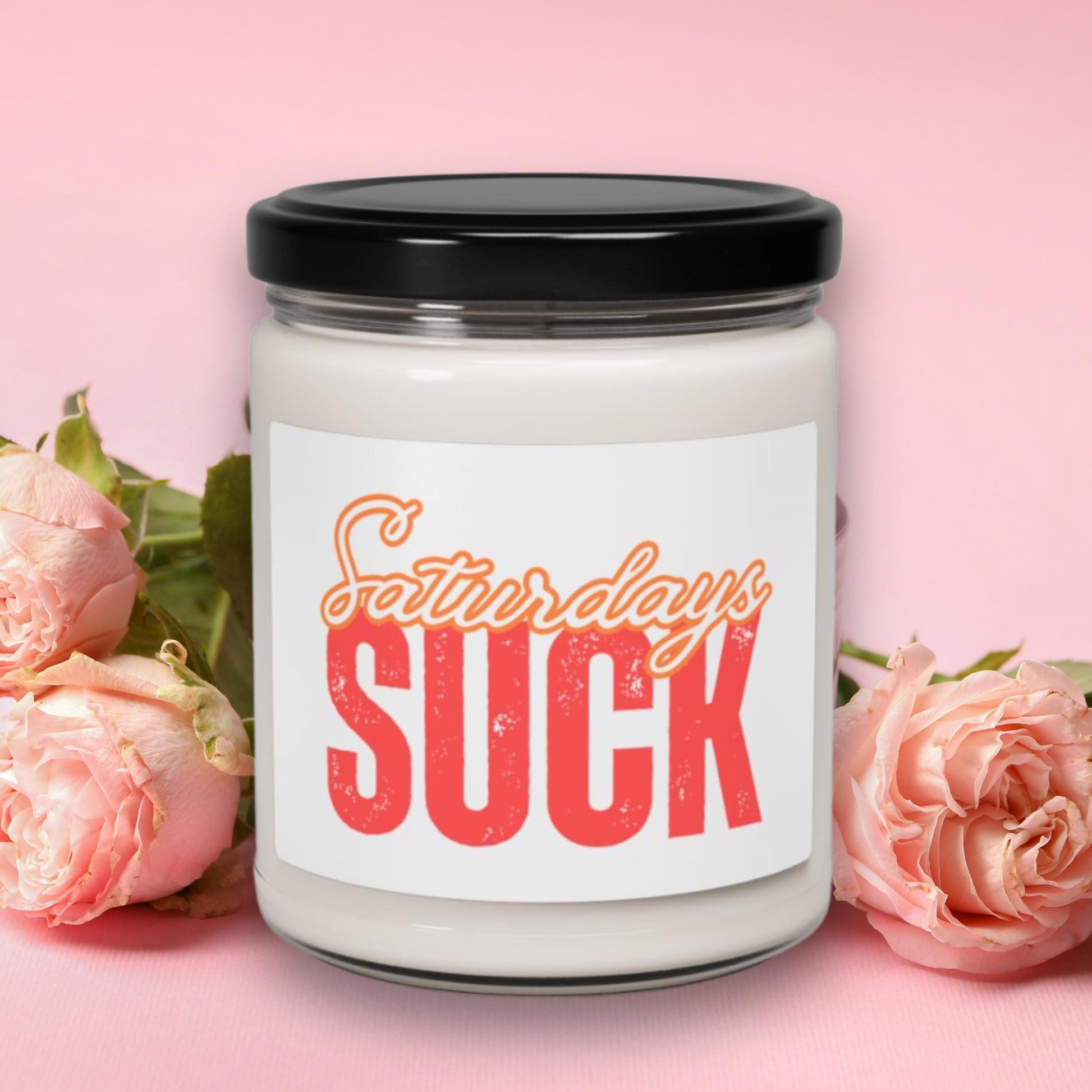 Scented Candle, Saturday Blues Relaxing Home Fragrance, Gift for Bosses, Hilarious Desk Decor, Self-Care Essential, Saturdays SUCK Candle