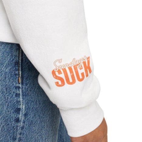 Sundays SUCK Trendy Unisex Crewneck Sweatshirt-Perfect Gift for Friends, Casual Wear, Cozy Lounge Clothing, Birthday Present,Breakup Gift