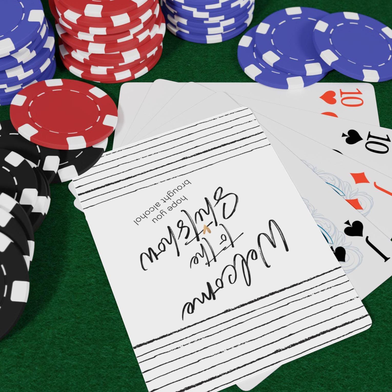 Welcome to the Shitshow Playing Cards, Poker Themed Set,Game Night, Sh*tshow Design, Fun Gift for Poker Lovers,Casino Night, Deck of Cards