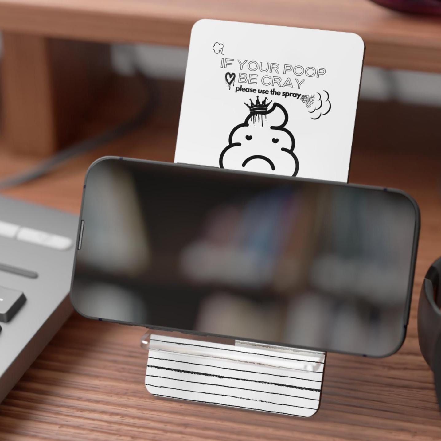 Humorous Mobile Display Stand for Smartphones, Desk Accessory, Gift for Teachers, Fun Office Decor, Phone Holder for All Occasions