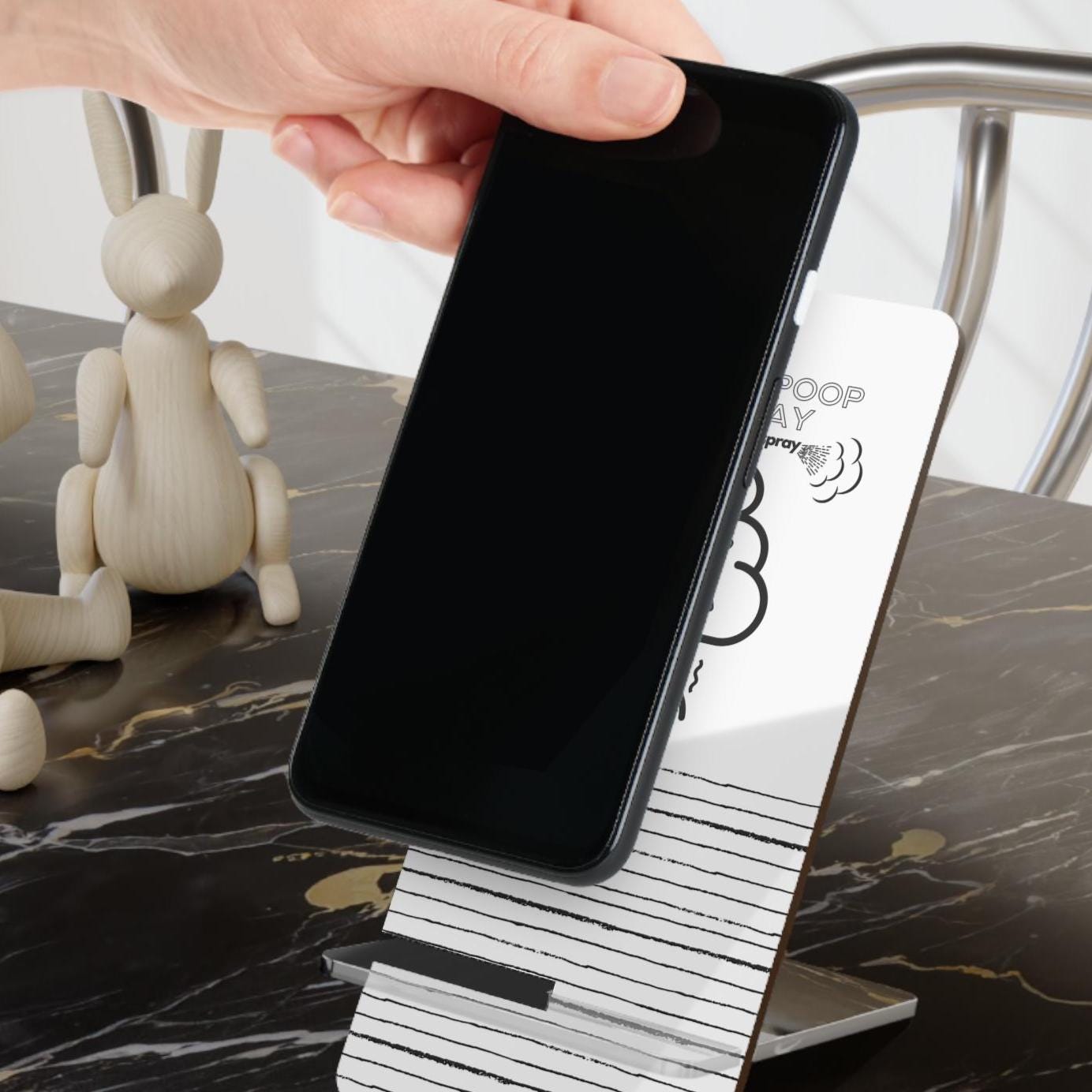 Humorous Mobile Display Stand for Smartphones, Desk Accessory, Gift for Teachers, Fun Office Decor, Phone Holder for All Occasions