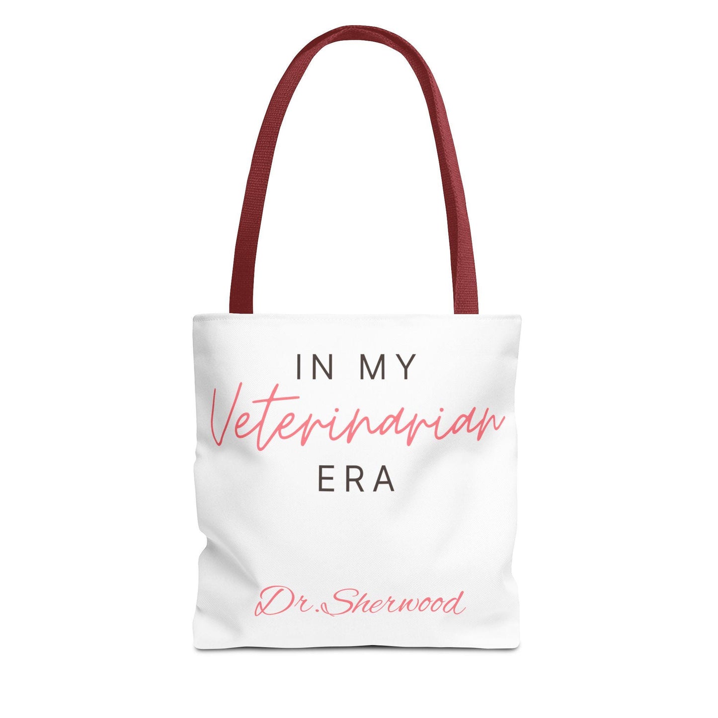 CUSTOM Veterinarian Era Tote Bag - Animal Lover Gift, Pet Owner Carryall, Veterinary Student Shoulder Bag, Cute Paw Print Shopping Tote