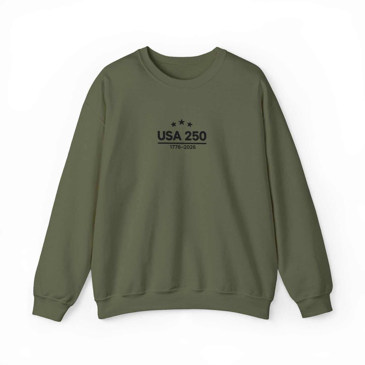 USA 250 Anniversary 1776-2026 Crewneck Sweatshirt | Bicentennial Graphic