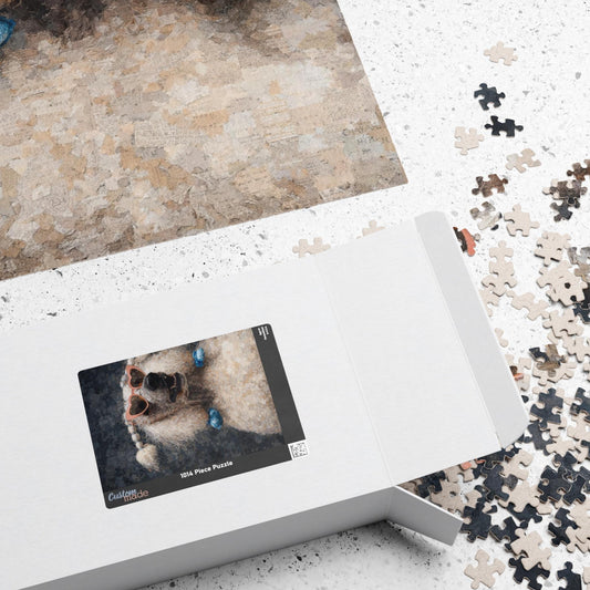 Poodle Portrait Jigsaw Puzzle, Dog Lover Gift, 1014 Piece