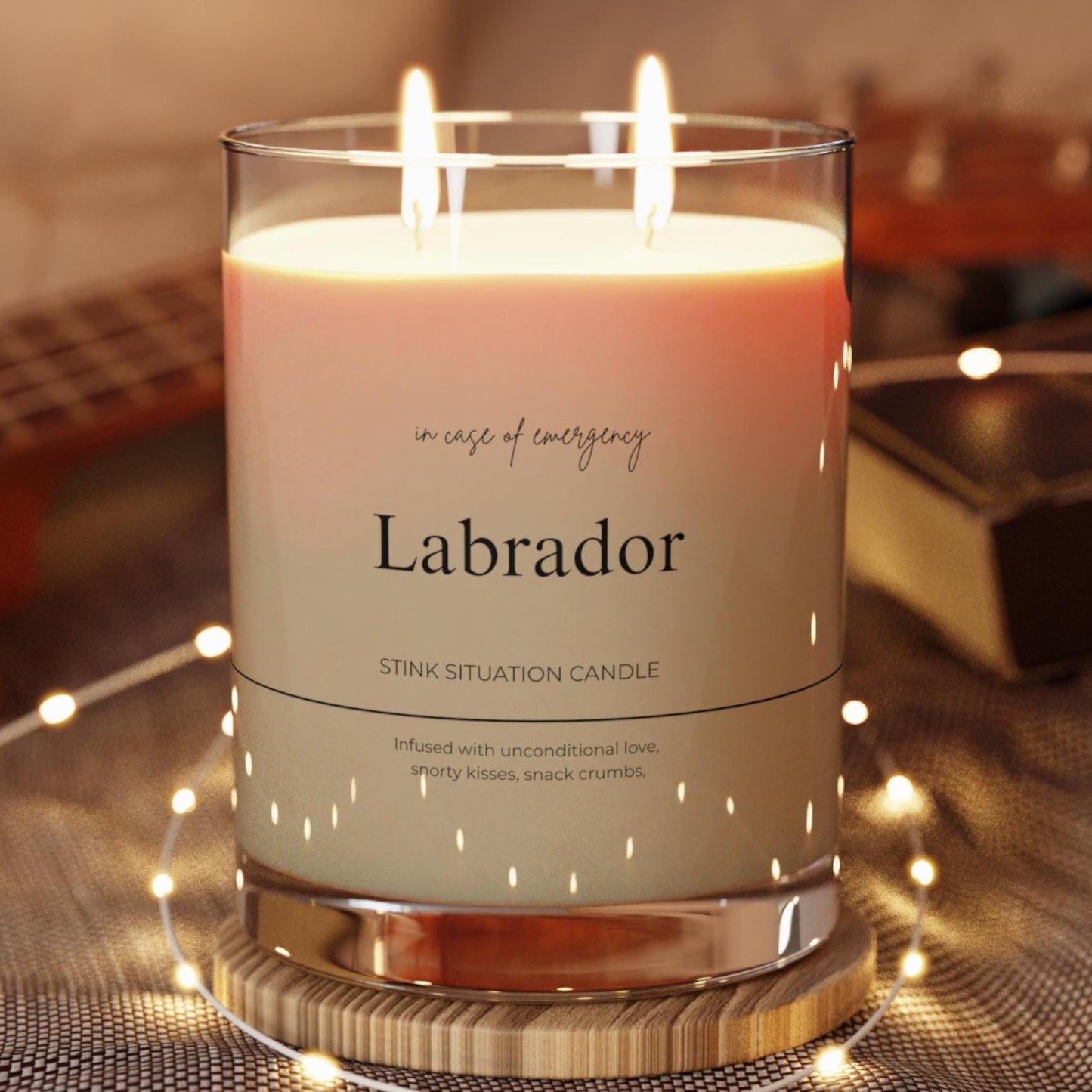 LABRADOR Funny Candle, Soy Candle 11oz Glass,New Pet Parent Gift, Frenchie Dog Mom Dad Birthday Gift for Dog Lover