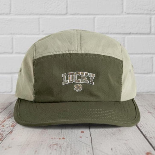 St Patrics Day, Lucky Patch cap | Two-Tone Nylon Cap, Gift, Drinking Hat