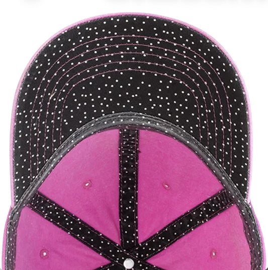 Dog Hair Don't Care- Women's Pigment-Dyed Cap with Fashion Undervisor (Embroidery) Dog Mom