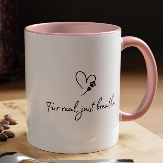 Fur real, just breathe Labrador Mug ,Yoga Dogs Mug Cute, Dog Mom & Dog Dad Coffee Mug, Gifts for Dog Owner, Dog Travel Ceramic Mug,Birthday