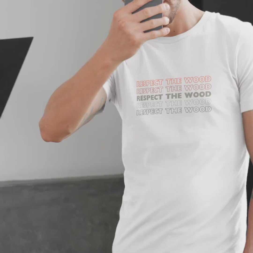 Respect the Wood heather t-shirt, Oh mama, have I got the shirt for you! This "Respect the Wood" tee is prettay, prettay, prettay good.