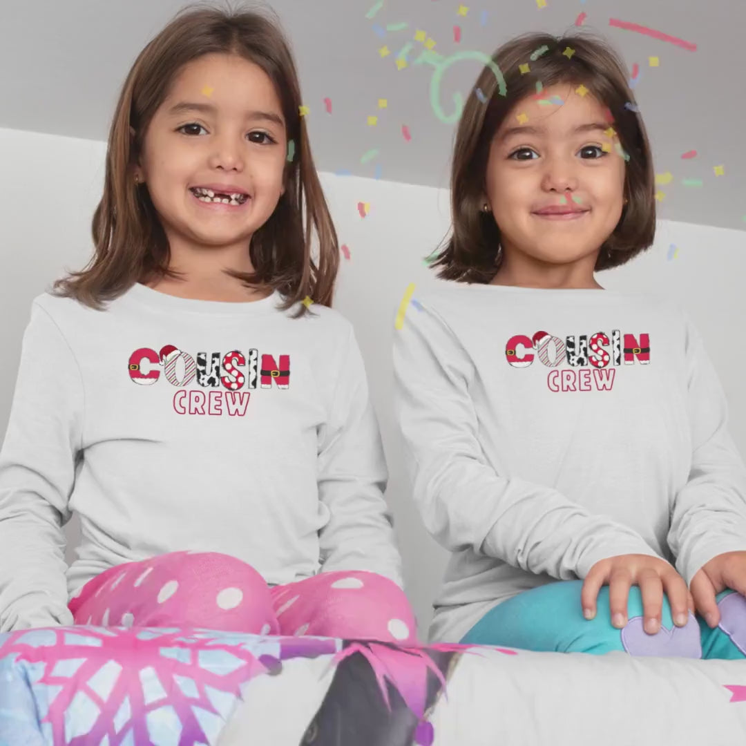Cousin Crew Youth Crewneck Sweatshirt, Crew Family Christmas, Holiday Kids Outfit, Matching Family Shirts, Christmas Outfit for Kids, Unisex