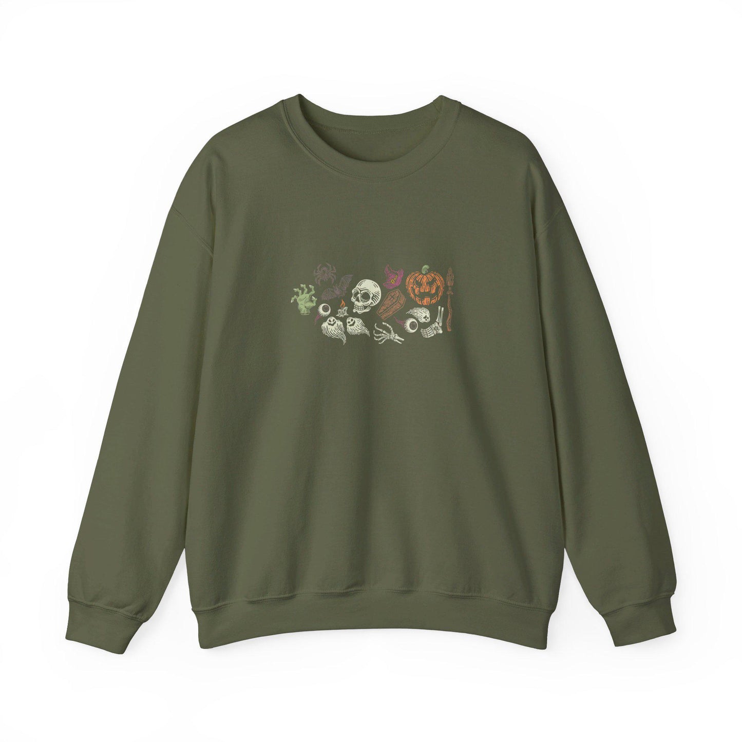 Halloween Modern Crewneck Sweatshirt,Halloween apparel,Cozy Halloween sweatshirt,Trick or treat shirt,Retro Apparel,Unisex,Modern Look
