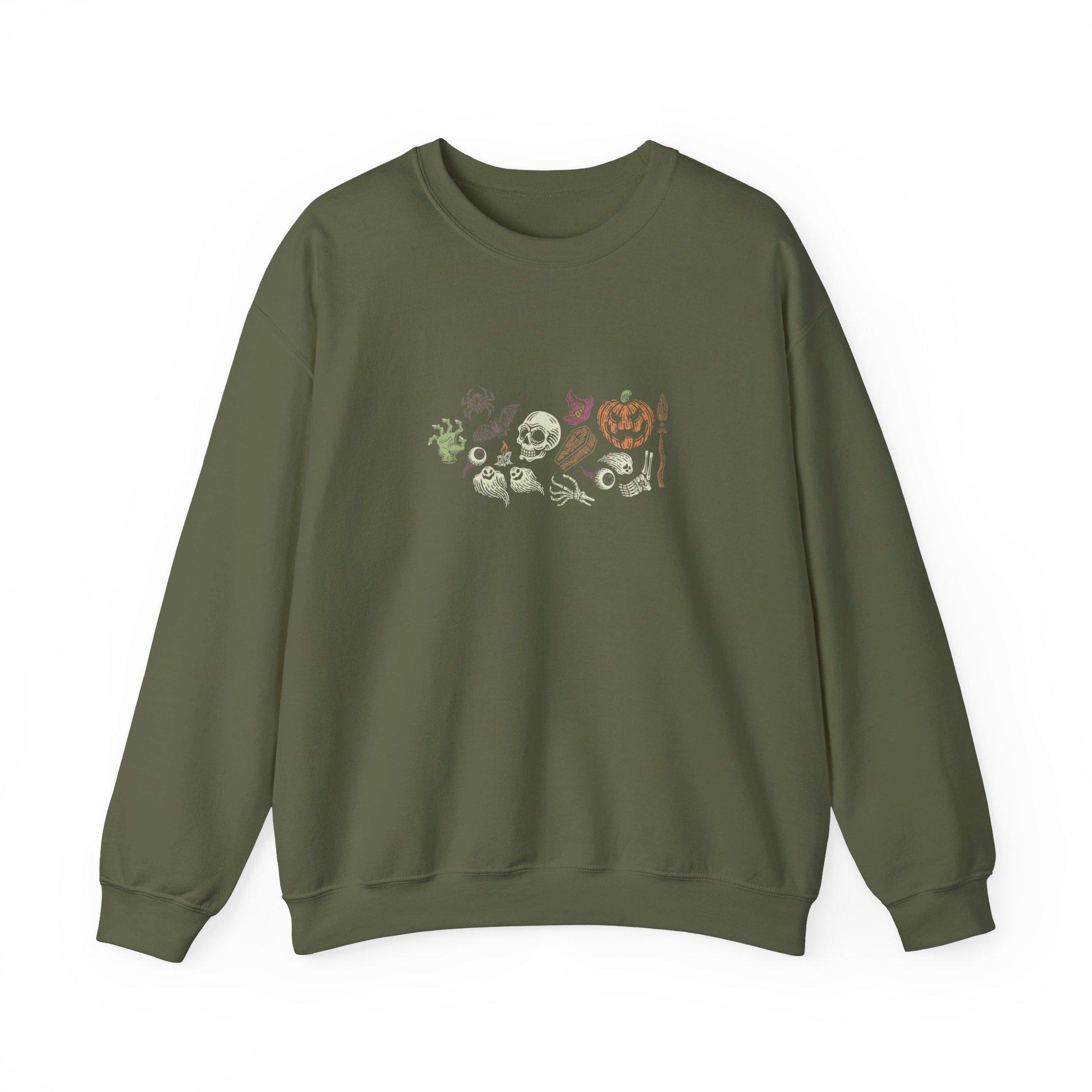 Halloween Modern Crewneck Sweatshirt,Halloween apparel,Cozy Halloween sweatshirt,Trick or treat shirt,Retro Apparel,Unisex,Modern Look