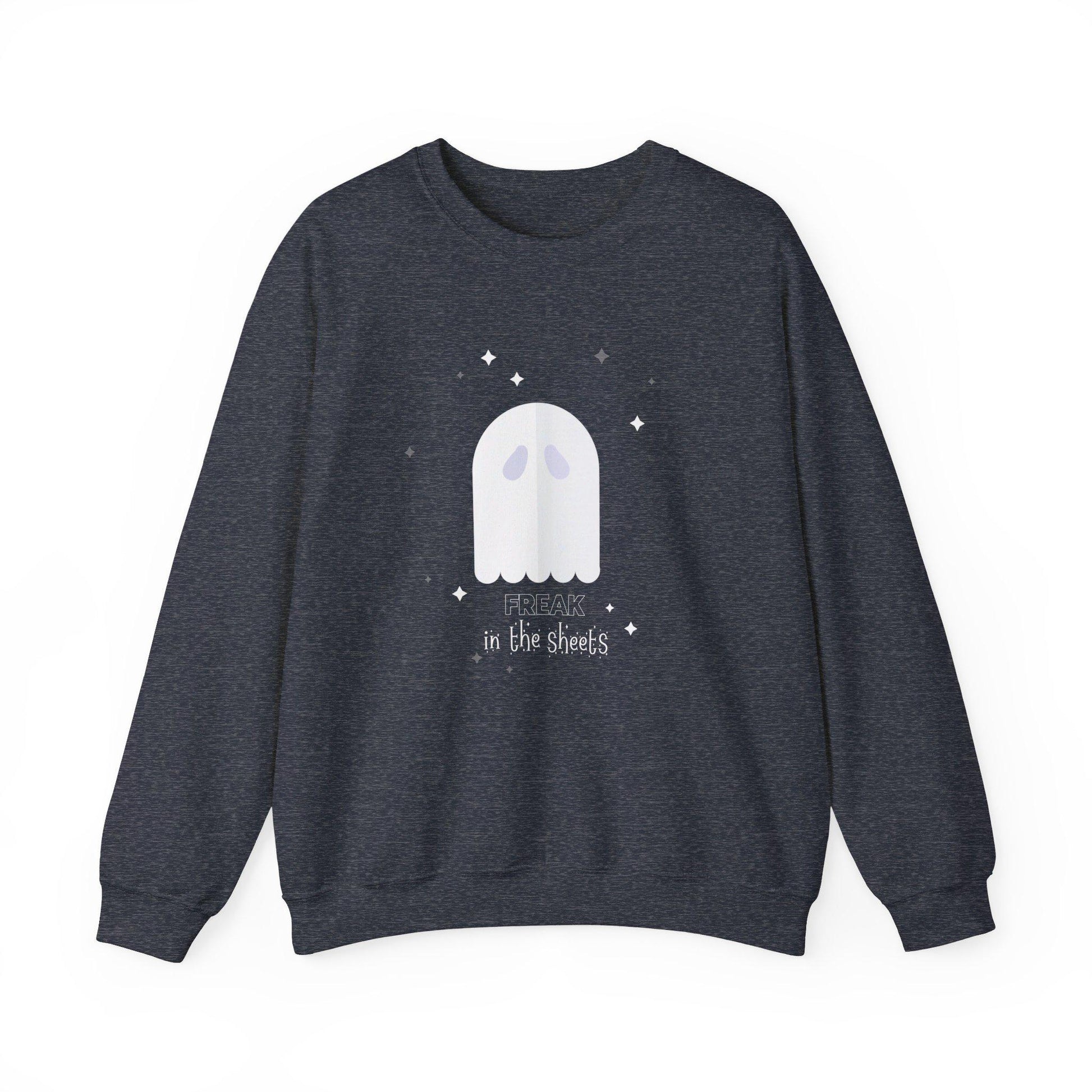 Freak In The Sheets, Halloween Crewneck Sweatshirt, Halloween apparel, Cozy Halloween sweatshirt, Trick or treat shirt, Retro Apparel
