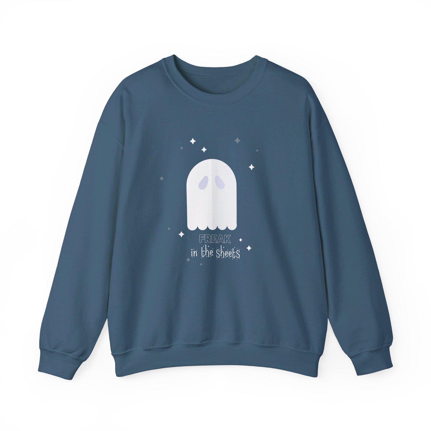 Freak In The Sheets, Halloween Crewneck Sweatshirt, Halloween apparel, Cozy Halloween sweatshirt, Trick or treat shirt, Retro Apparel