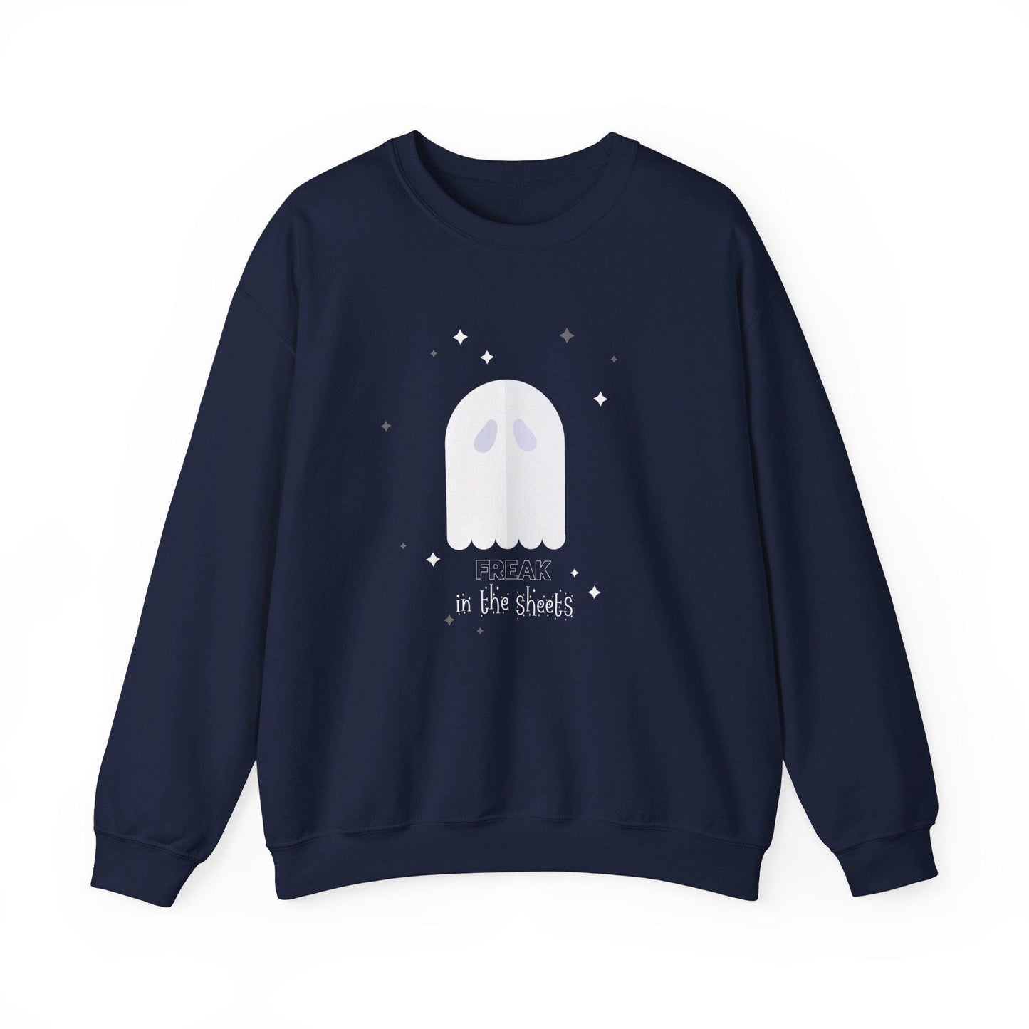 Freak In The Sheets, Halloween Crewneck Sweatshirt, Halloween apparel, Cozy Halloween sweatshirt, Trick or treat shirt, Retro Apparel