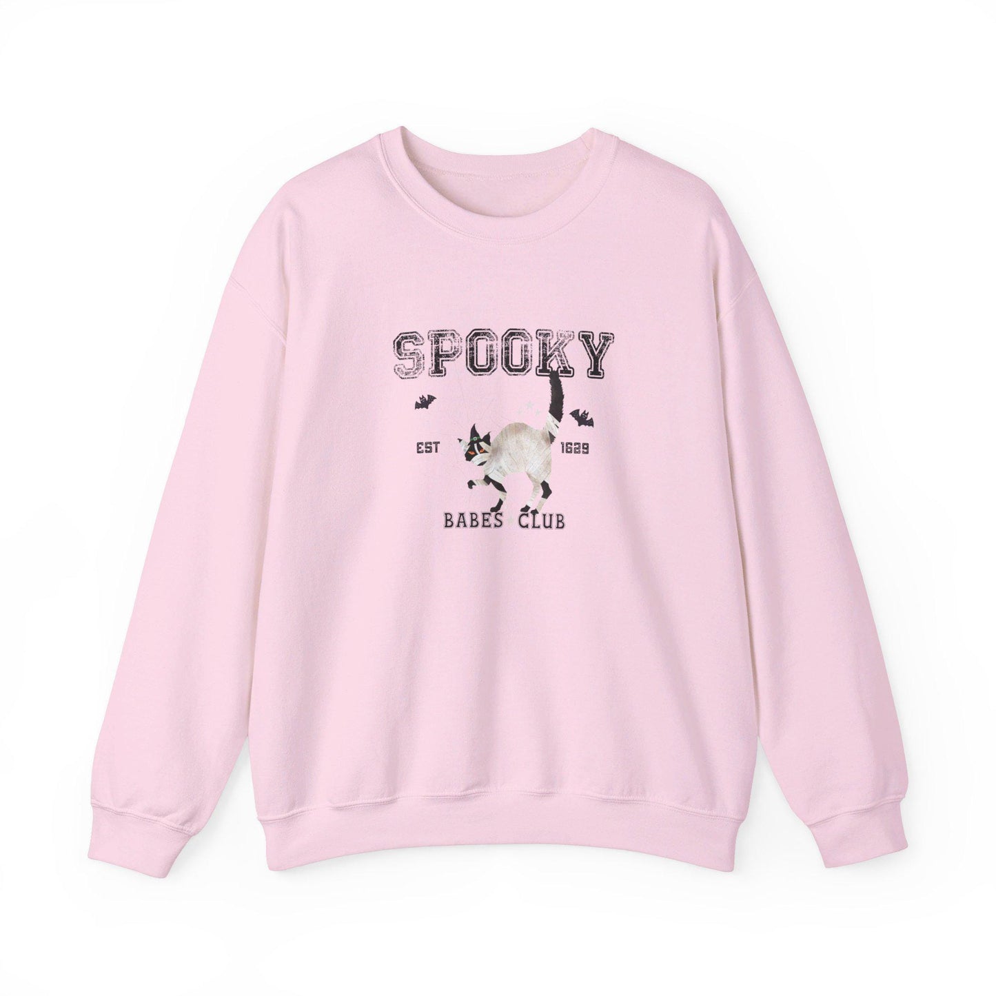 Spooky Babes Club, Halloween Crewneck Sweatshirt, Halloween apparel, Cozy Halloween sweatshirt, Trick or treat shirt, Retro Apparel, Modern