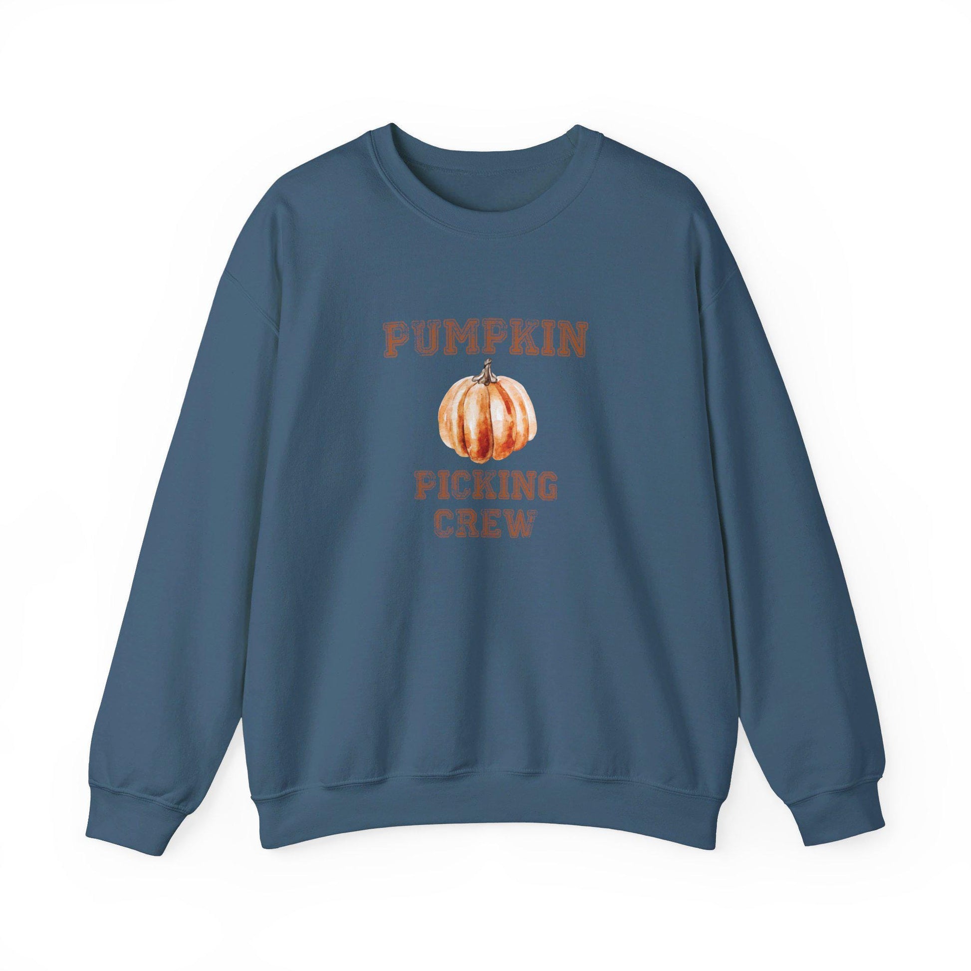 Pumpkin Picking Crew Crewneck Sweatshirt,Family Halloween Sweatshirt, Halloween apparel ,Group Halloween sweatshirt,Trick or treat shirt