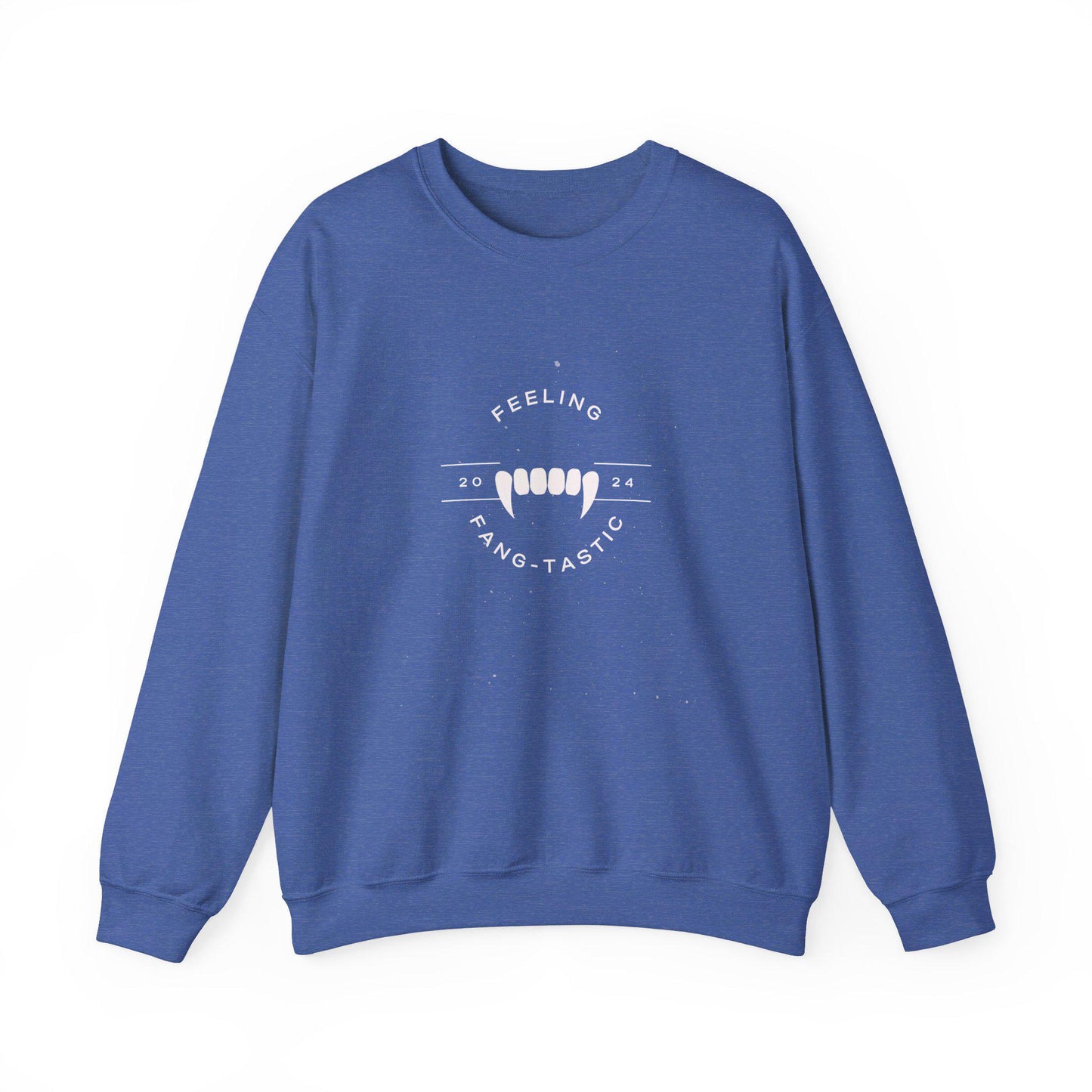 Feeling Fang-Tastic Crewneck Sweatshirt, Halloween Sweatshirt, Halloween apparel, Cozy Halloween sweatshirt, Trick or treat shirt, Retro