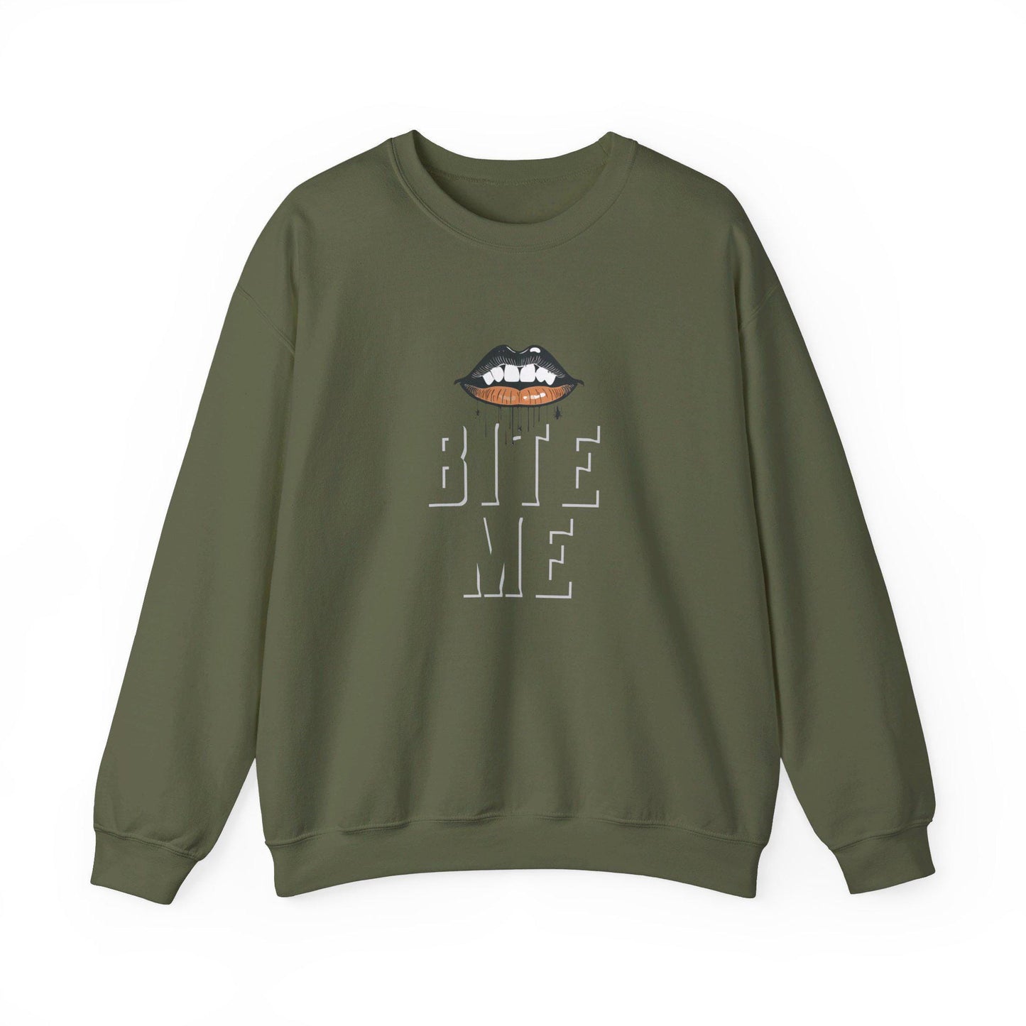 BITE ME Crewneck Sweatshirt,Halloween Sweatshirt, Halloween apparel, CozyHalloween sweatshirt, Trick or treat shirt,Sassy Halloween, Modern