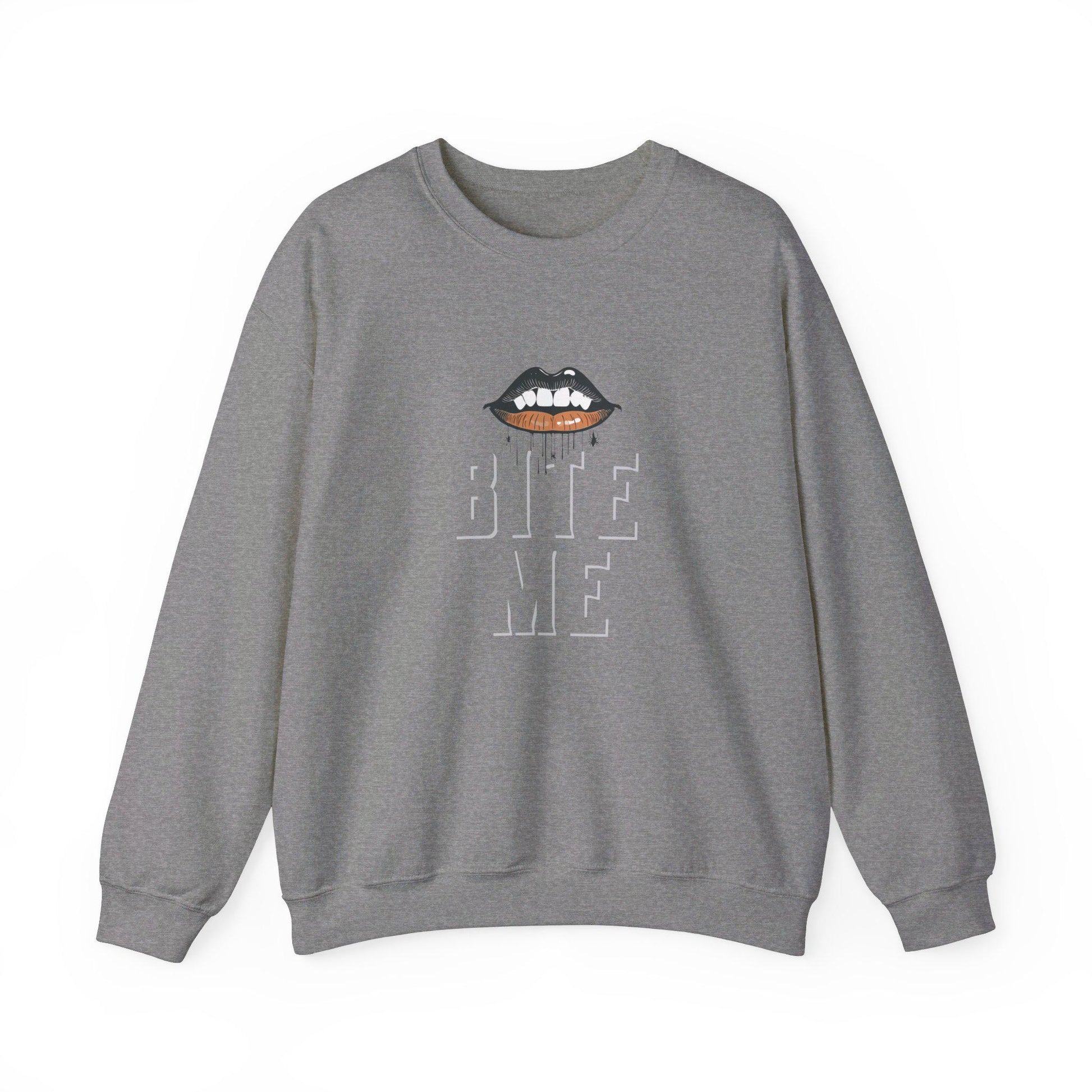 BITE ME Crewneck Sweatshirt,Halloween Sweatshirt, Halloween apparel, CozyHalloween sweatshirt, Trick or treat shirt,Sassy Halloween, Modern