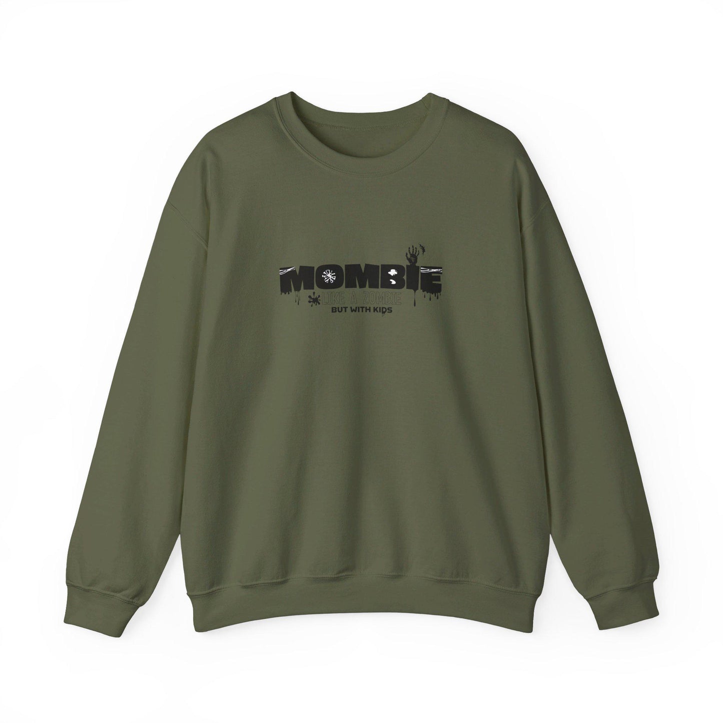 MOMBIE Like A Zombie but with Kids Crewneck Sweatshirt,Halloween Sweatshirt,Halloween apparel,CozyHalloween sweatshirt,Trick or treat shirt