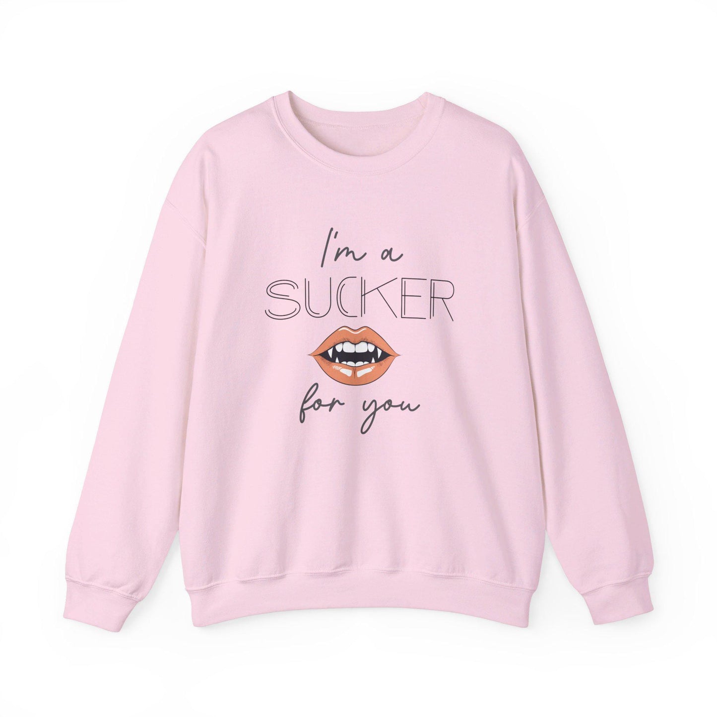 I'm A Sucker For You Crewneck Sweatshirt,Halloween Sweatshirt, Halloween apparel, CozyHalloween sweatshirt, Trick or treat shirt
