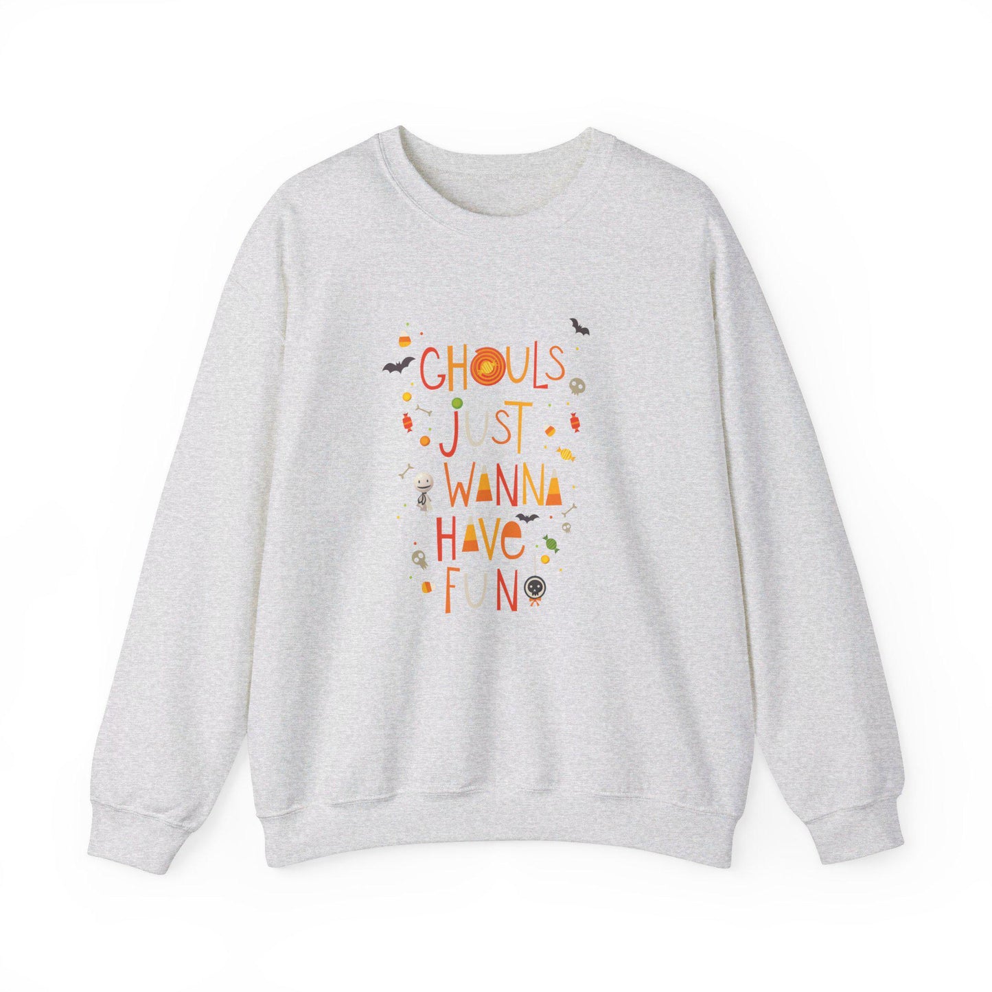 Ghouls Just Wanna Have Fun Crewneck Sweatshirt,Halloween Sweatshirt,Halloween apparel, Cozy Halloween sweatshirt,Trick or treat shirt,Retro