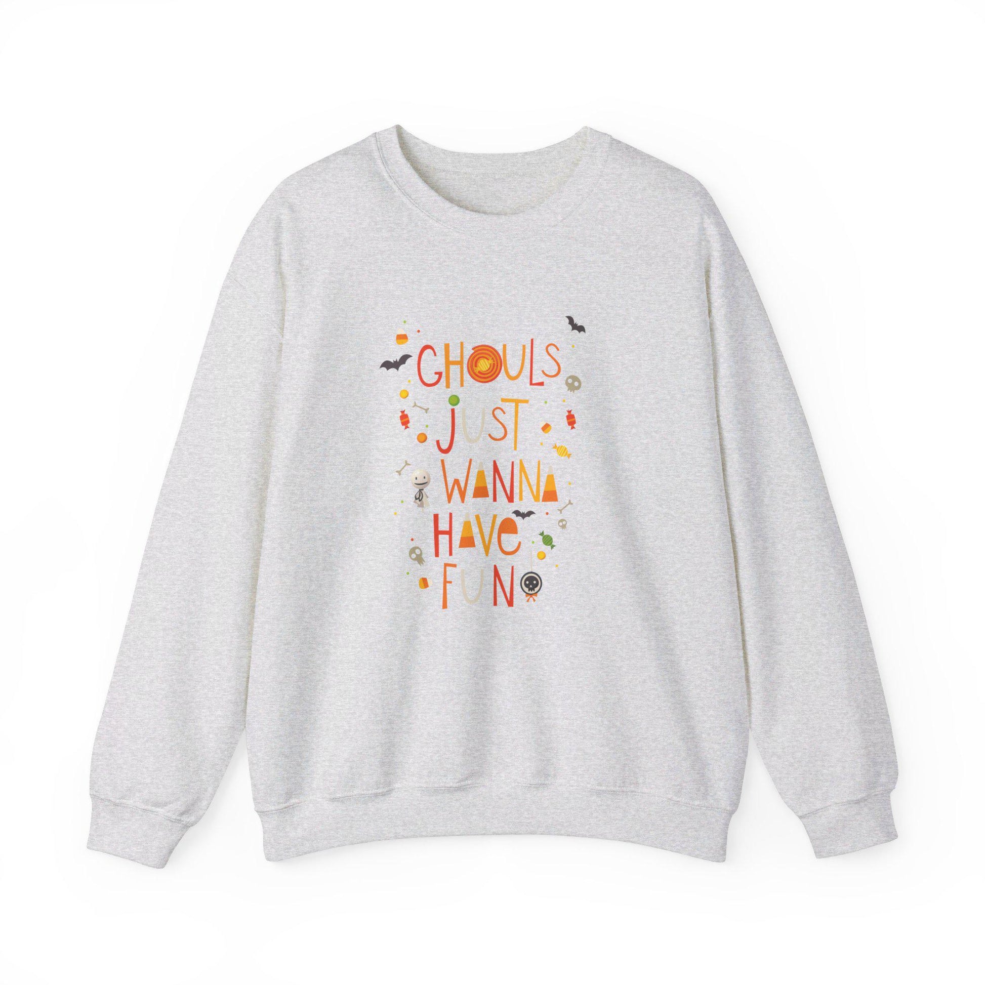 Ghouls Just Wanna Have Fun Crewneck Sweatshirt,Halloween Sweatshirt,Halloween apparel, Cozy Halloween sweatshirt,Trick or treat shirt,Retro