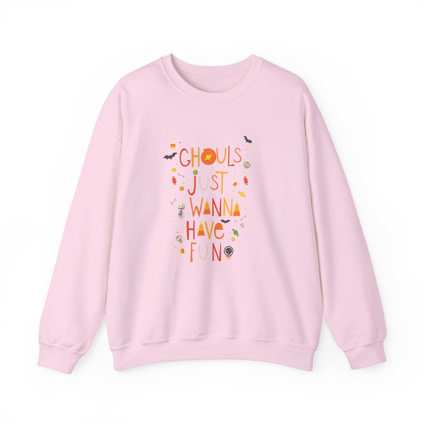 Ghouls Just Wanna Have Fun Crewneck Sweatshirt,Halloween Sweatshirt,Halloween apparel, Cozy Halloween sweatshirt,Trick or treat shirt,Retro