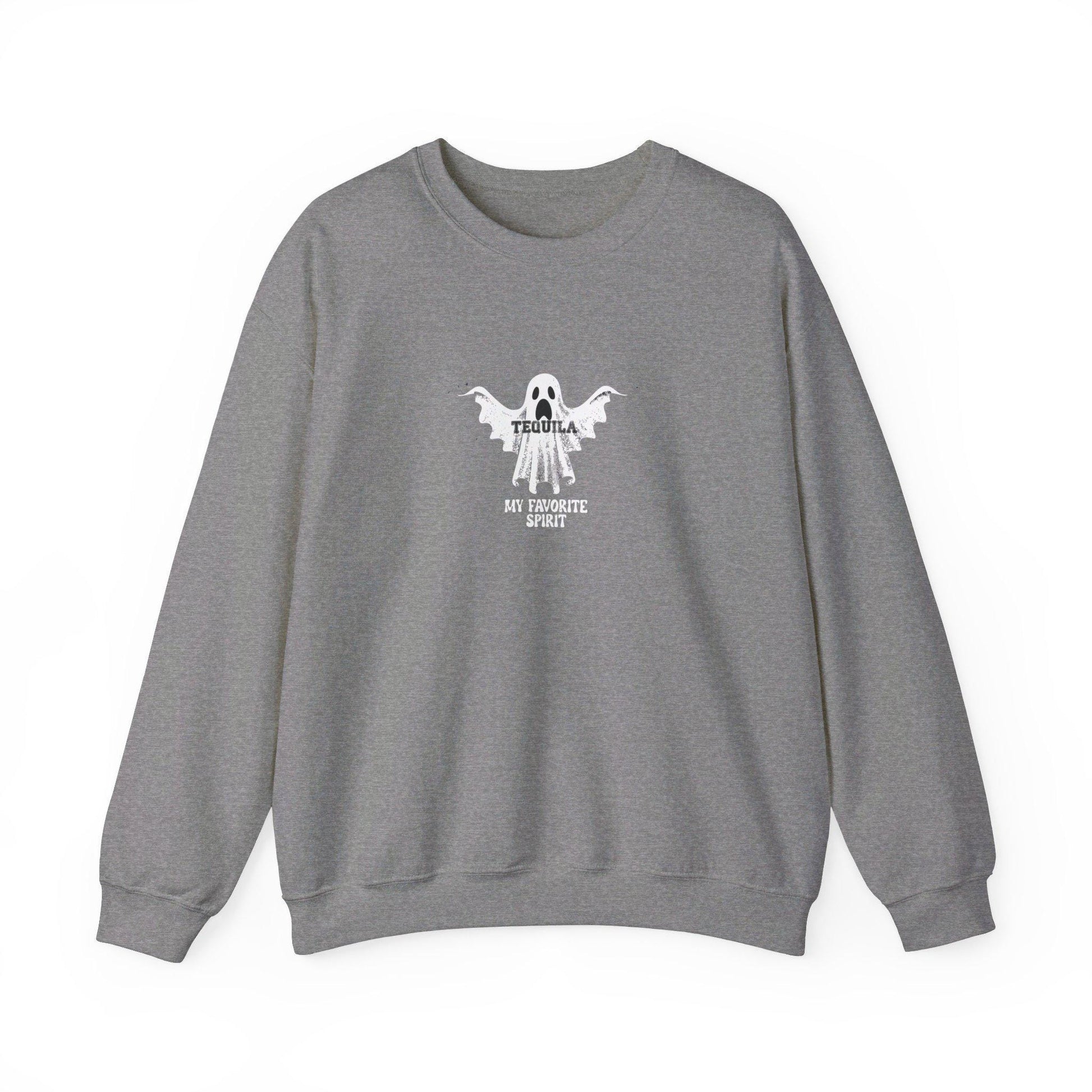 My Favorite Spirit Tequila Crewneck Sweatshirt,Halloween Sweatshirt, Halloween apparel, Cozy Halloween sweatshirt, Trick or treat shirt