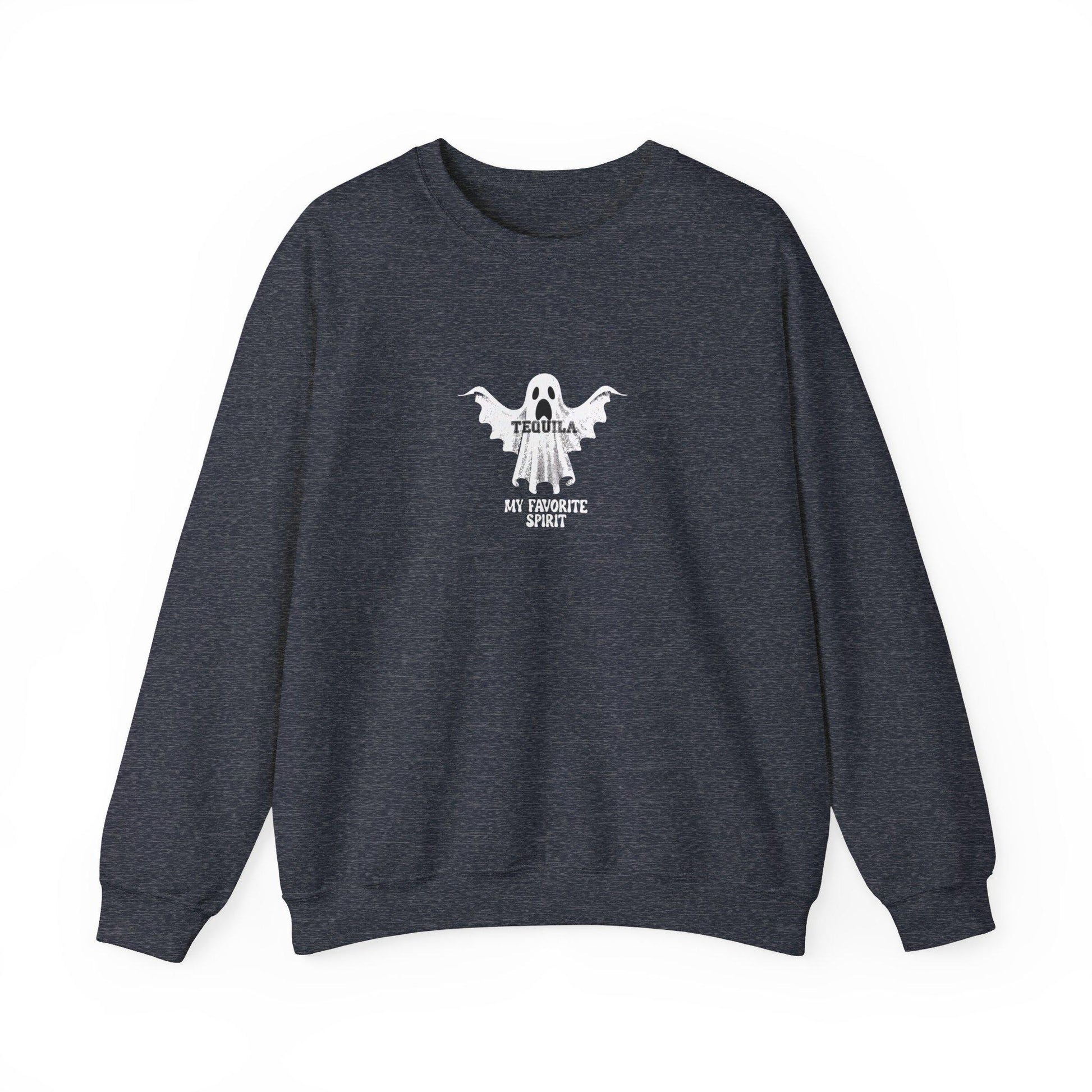 My Favorite Spirit Tequila Crewneck Sweatshirt,Halloween Sweatshirt, Halloween apparel, Cozy Halloween sweatshirt, Trick or treat shirt