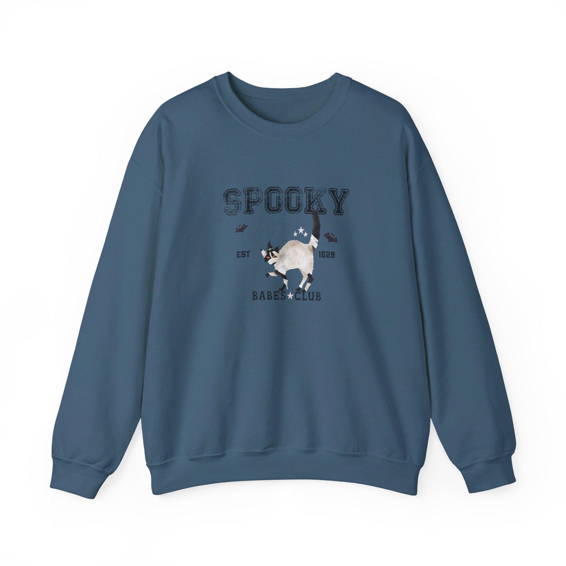 Spooky Babes Club, Halloween Crewneck Sweatshirt, Halloween apparel, Cozy Halloween sweatshirt, Trick or treat shirt, Retro Apparel, Modern
