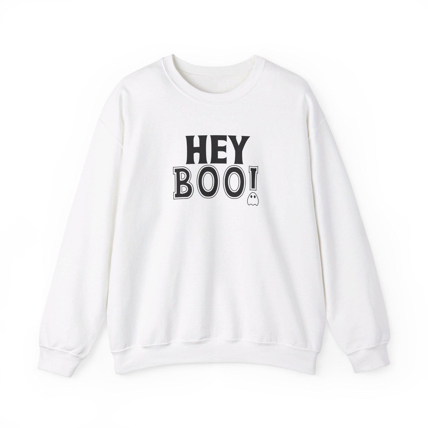 Hey Boo Crewneck Sweatshirt, Halloween Sweatshirt, Halloween apparel, CozyHalloween sweatshirt, Trick or treat shirt, Retro, Modern, Trendy