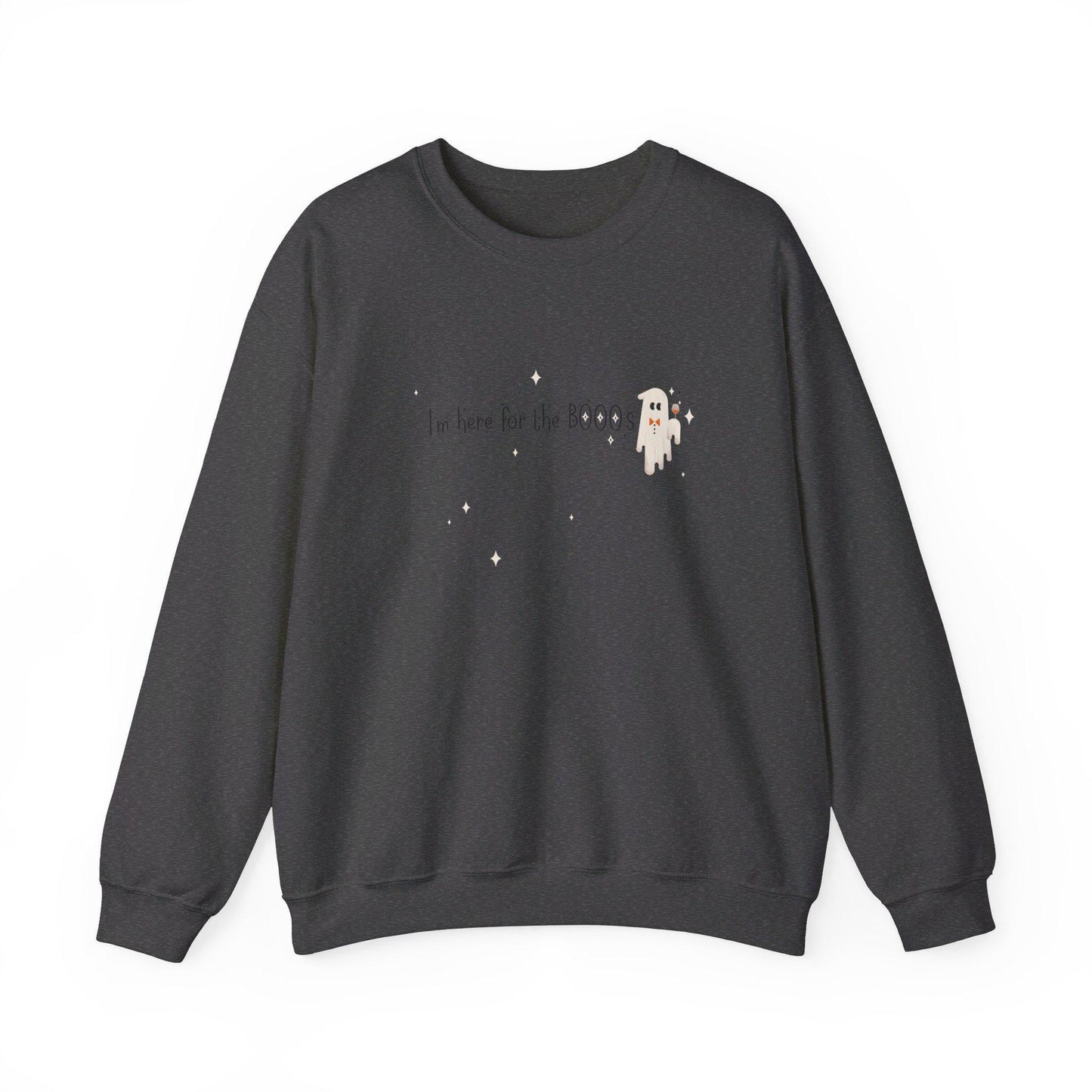 I'm Here For The BOOOS Crewneck Sweatshirt,Halloween Sweatshirt, Halloween apparel, Cozy Halloween sweatshirt, Trick or treat shirt, Retro