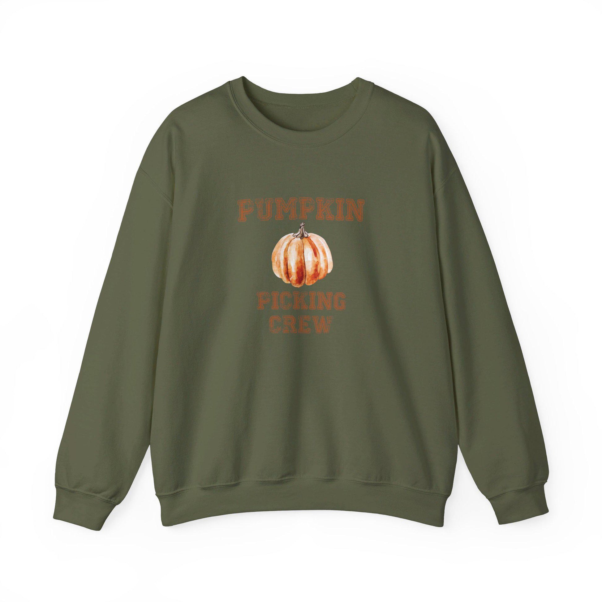 Pumpkin Picking Crew Crewneck Sweatshirt,Family Halloween Sweatshirt, Halloween apparel ,Group Halloween sweatshirt,Trick or treat shirt