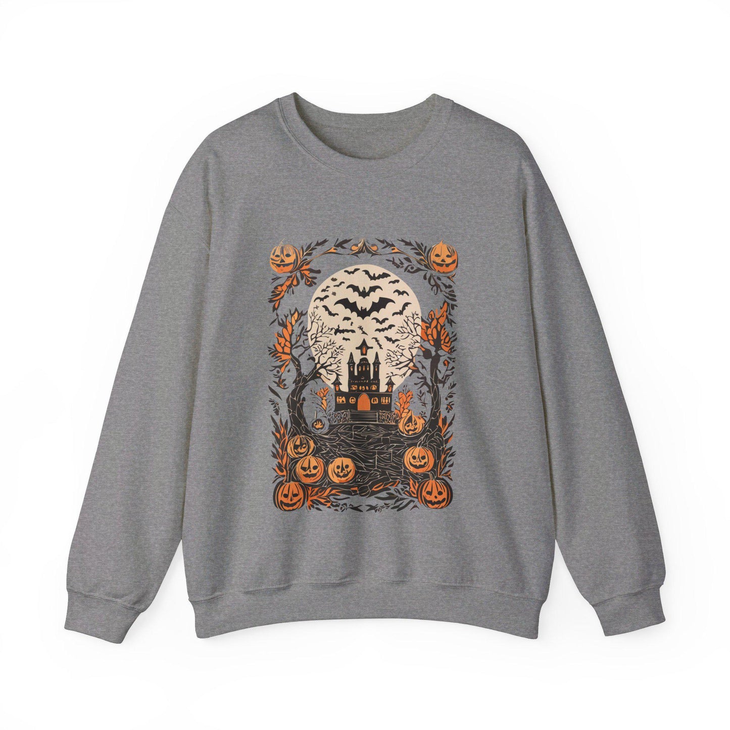 Retro Halloween Crewneck Sweatshirt, Halloween Sweatshirt, Halloween apparel, CozyHalloween sweatshirt, Trick or treat shirt, Modern Unisex