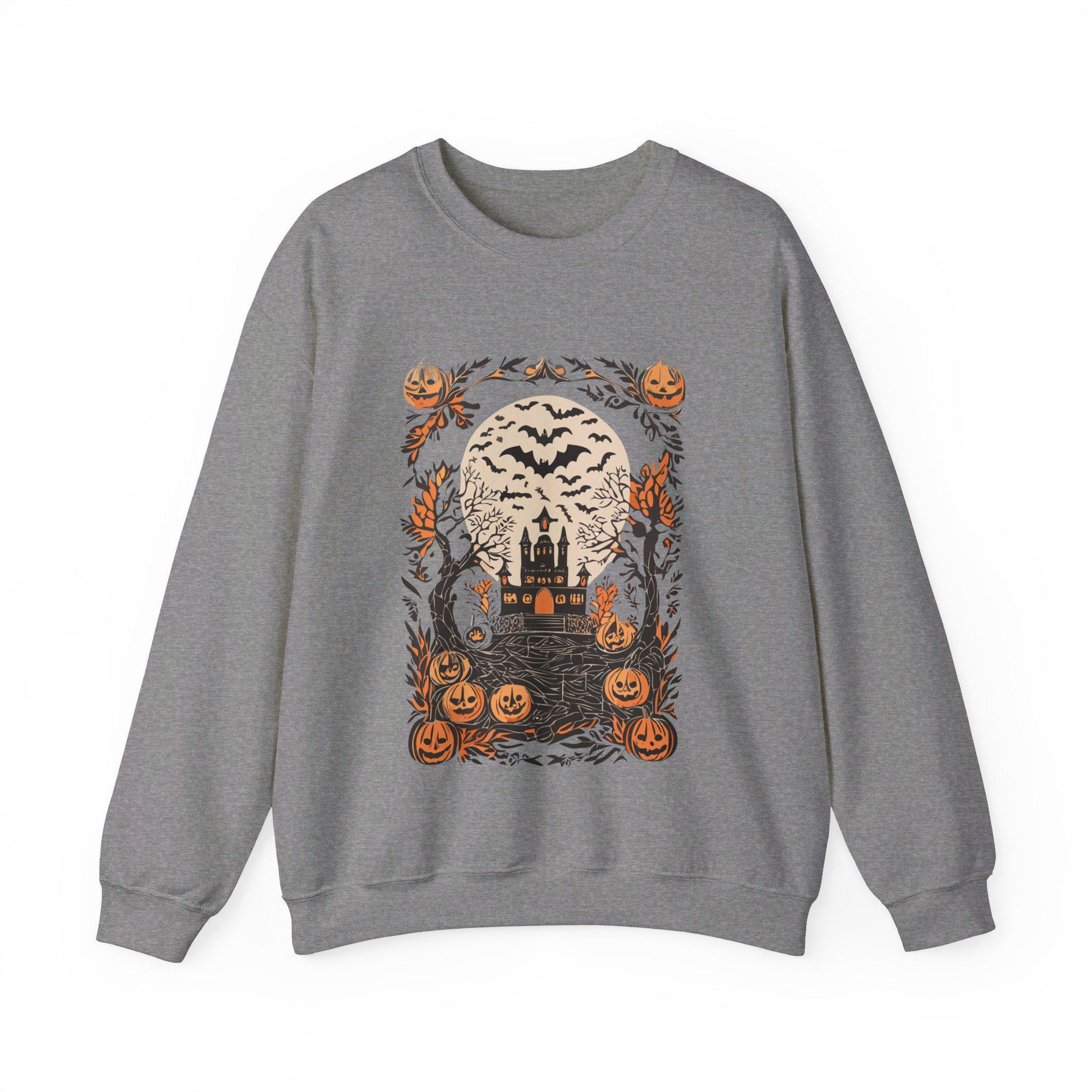 Retro Halloween Crewneck Sweatshirt, Halloween Sweatshirt, Halloween apparel, CozyHalloween sweatshirt, Trick or treat shirt, Modern Unisex